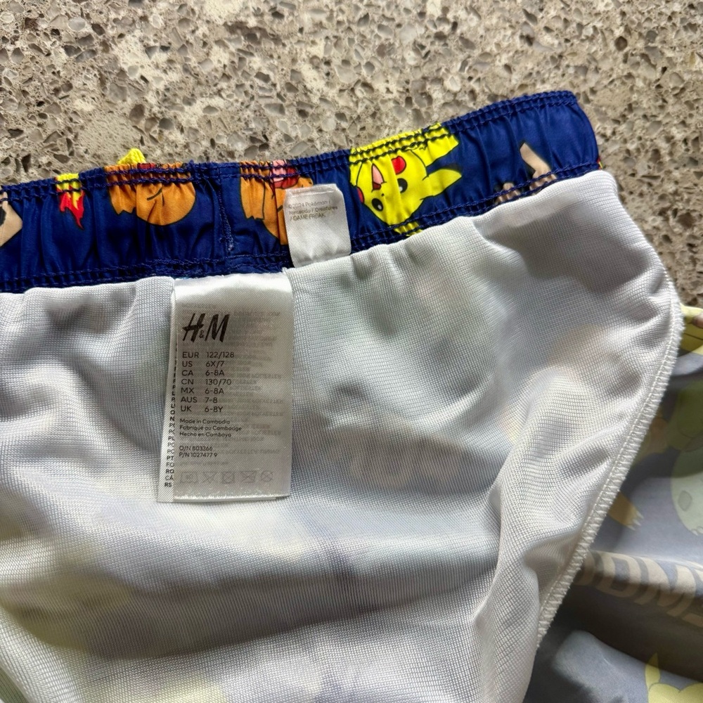 H&M Pokémon Blue Kids Swim Shorts - Picture 7 of 10